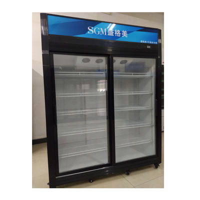 Supermarket Sliding Glass Door Freezer Fridge commercial safety
