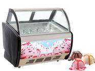 Electric Gelato Display Case , Single Temperature Commercial Display Freezer with 1800mm Length