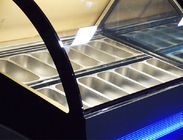 580L No Frost Fast Cooling Ice Cream Display Freezer , -24℃ Cream Fridge Freezer 1800*968*1386mm