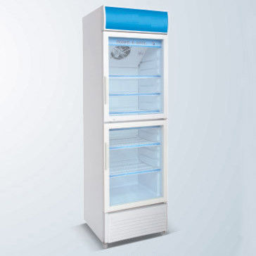 Double Door Sinlge Temperature Beverage Cooler,Display Cooler,,Commercial Refrigerator,350L