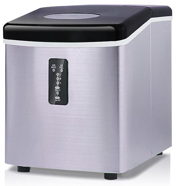 15Kg Stainless Steel Low Power Low Noise Portable Countertop Mini Ice Maker Machine Air - Cooled Energy Efficient